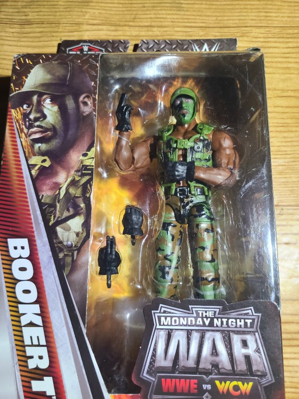 GI Bro X Booker T WWE Monday Night Wars Elite Figure damaged box (NEW)